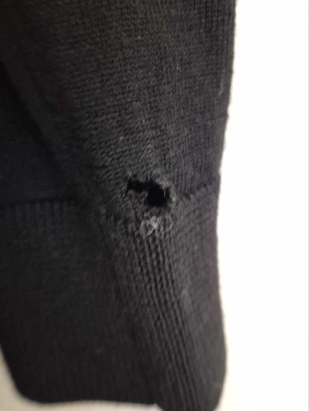 Lord & Taylor Black Merino Turtleneck Sweater - Picture 5 of 6